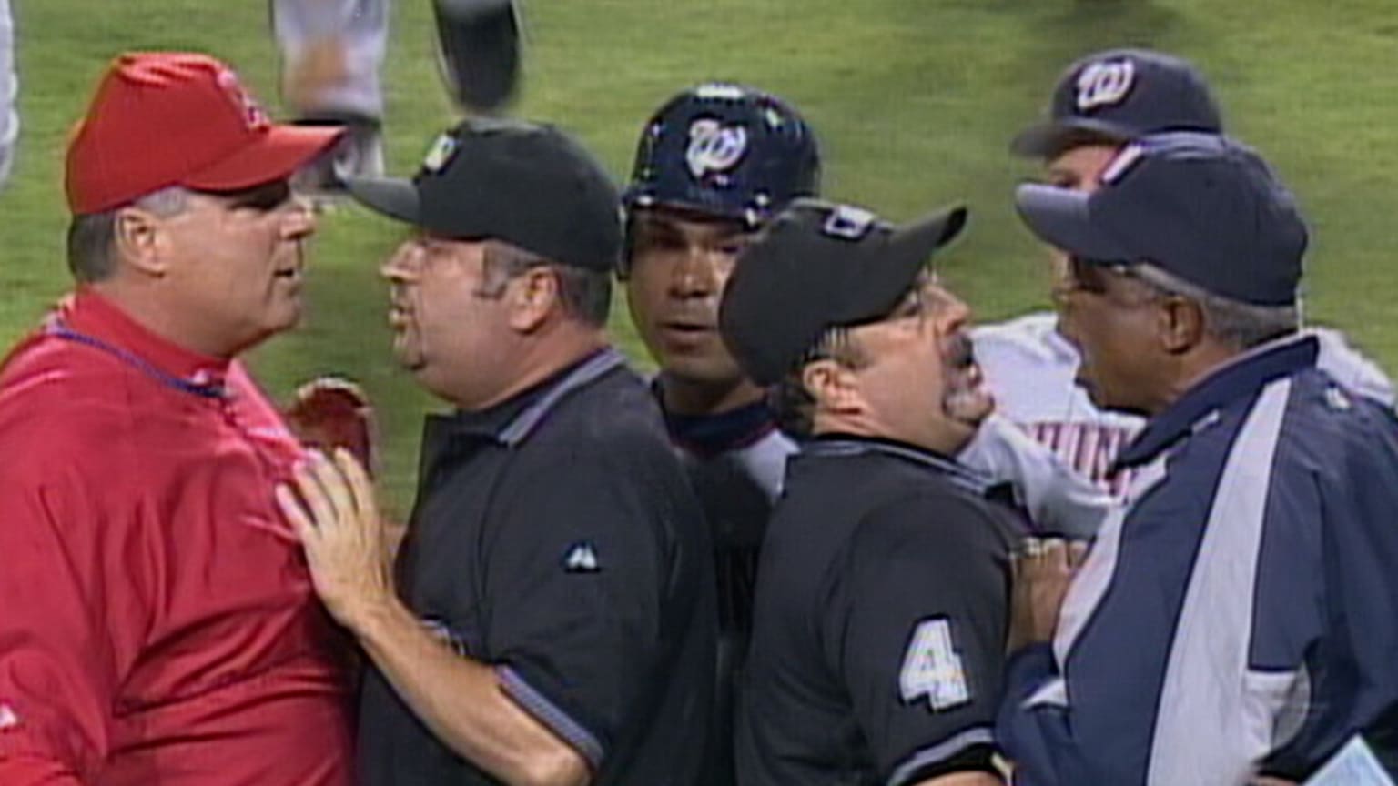 Benches clear in Anaheim 06/14/2005 Seattle Mariners