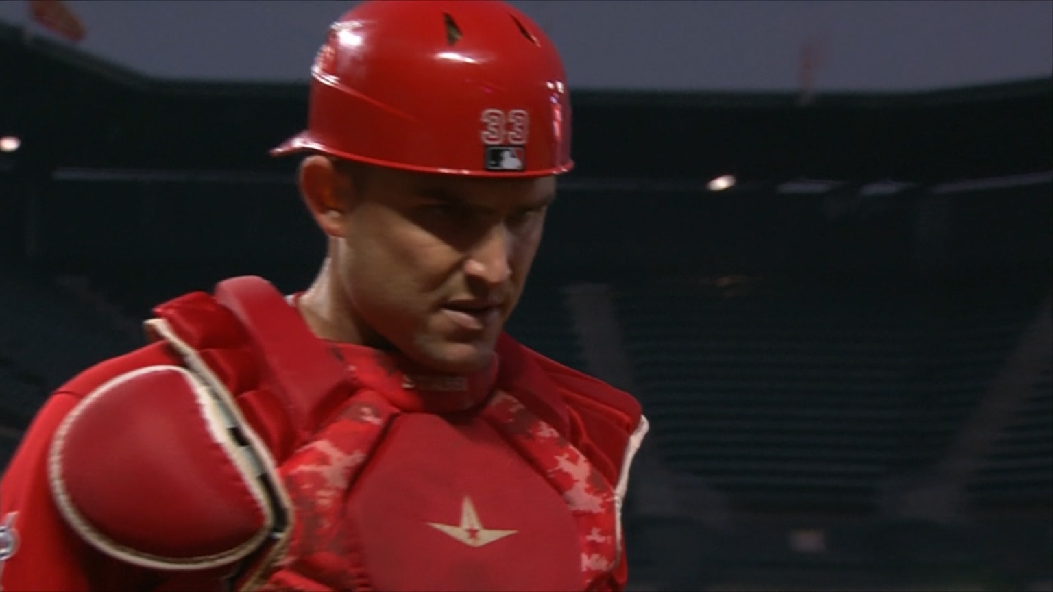 Max Stassi displays pained expression, removed in 2nd | 08/20/2020 ...