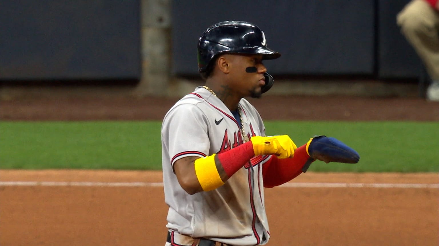 Ronald Acuña Jr. steals second 05/17/2022