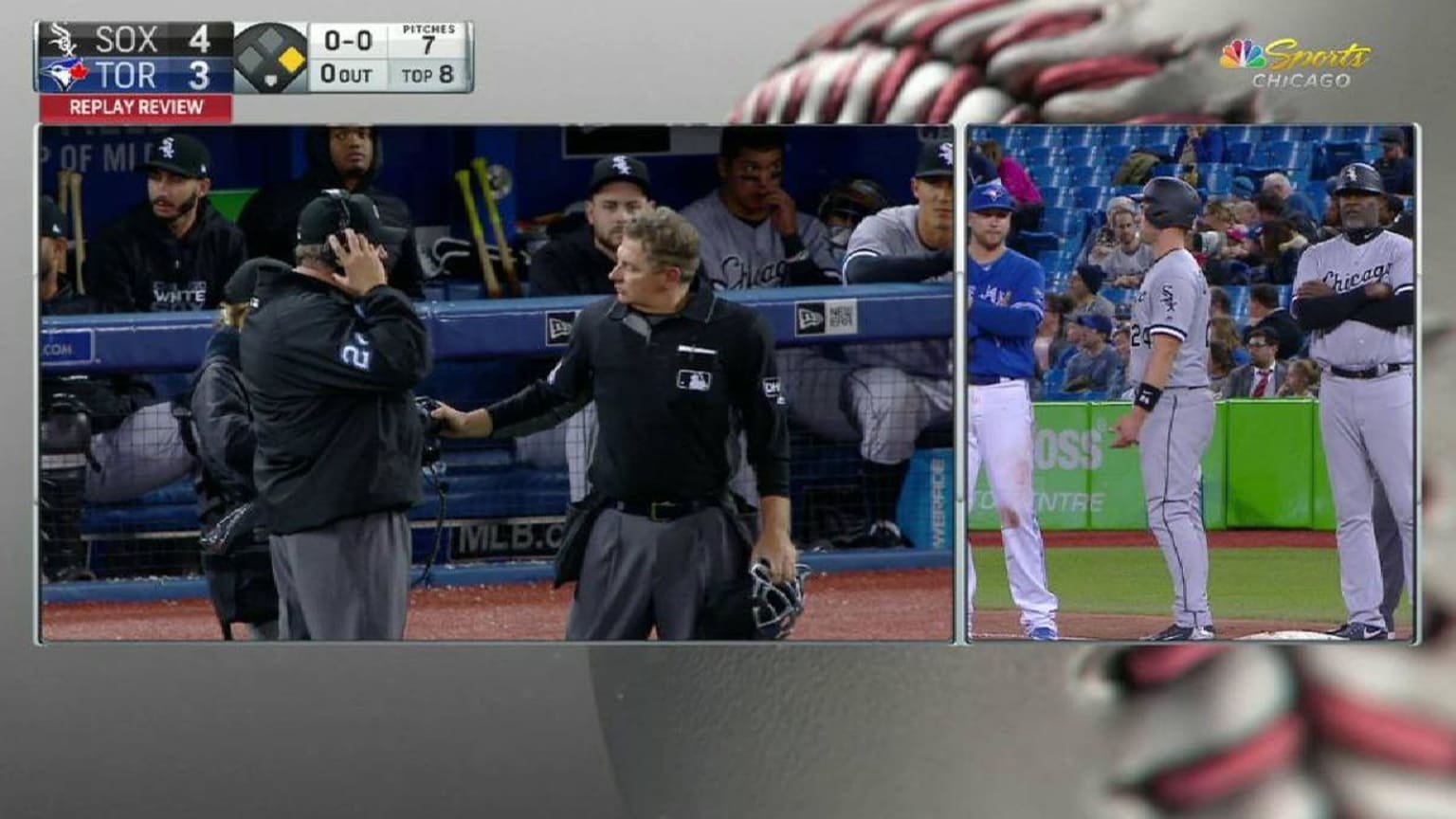 Umpires review hitbypitch 04/04/2018 Chicago White Sox
