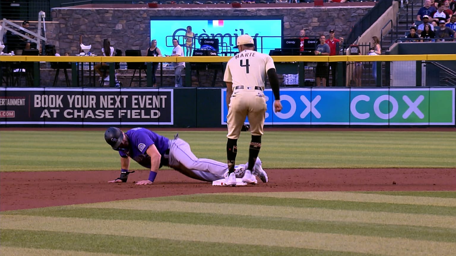 Sam Hilliard steals second | 05/06/2022 | MLB.com