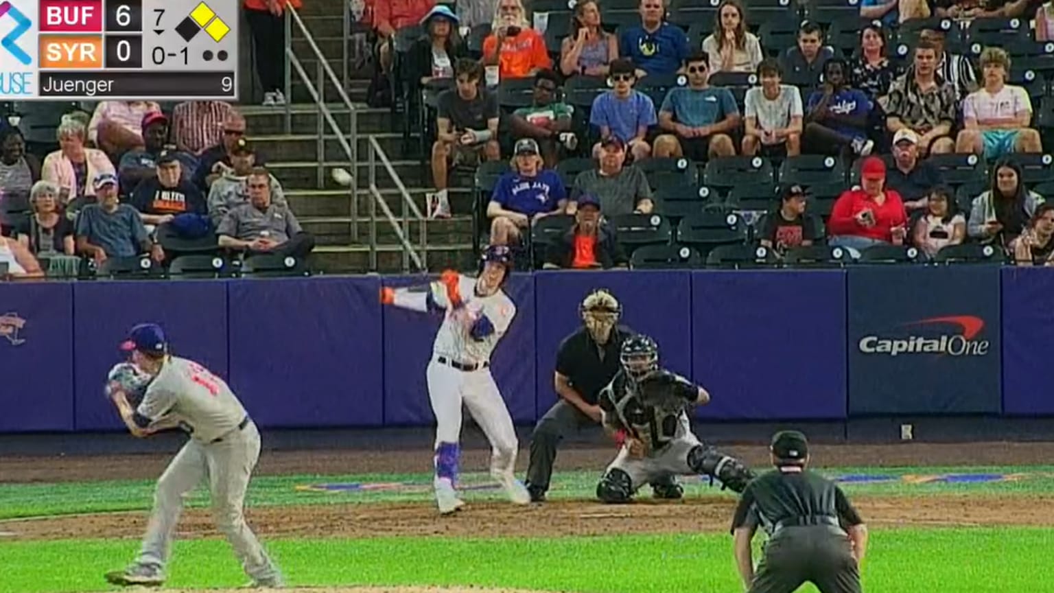 Brett Baty's first TripleA hit 08/11/2022 New York Mets