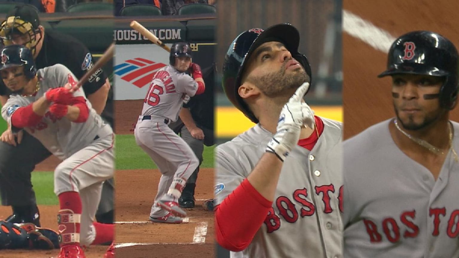 Red Sox score 2 in the 1st 10/16/2018 Boston Red Sox