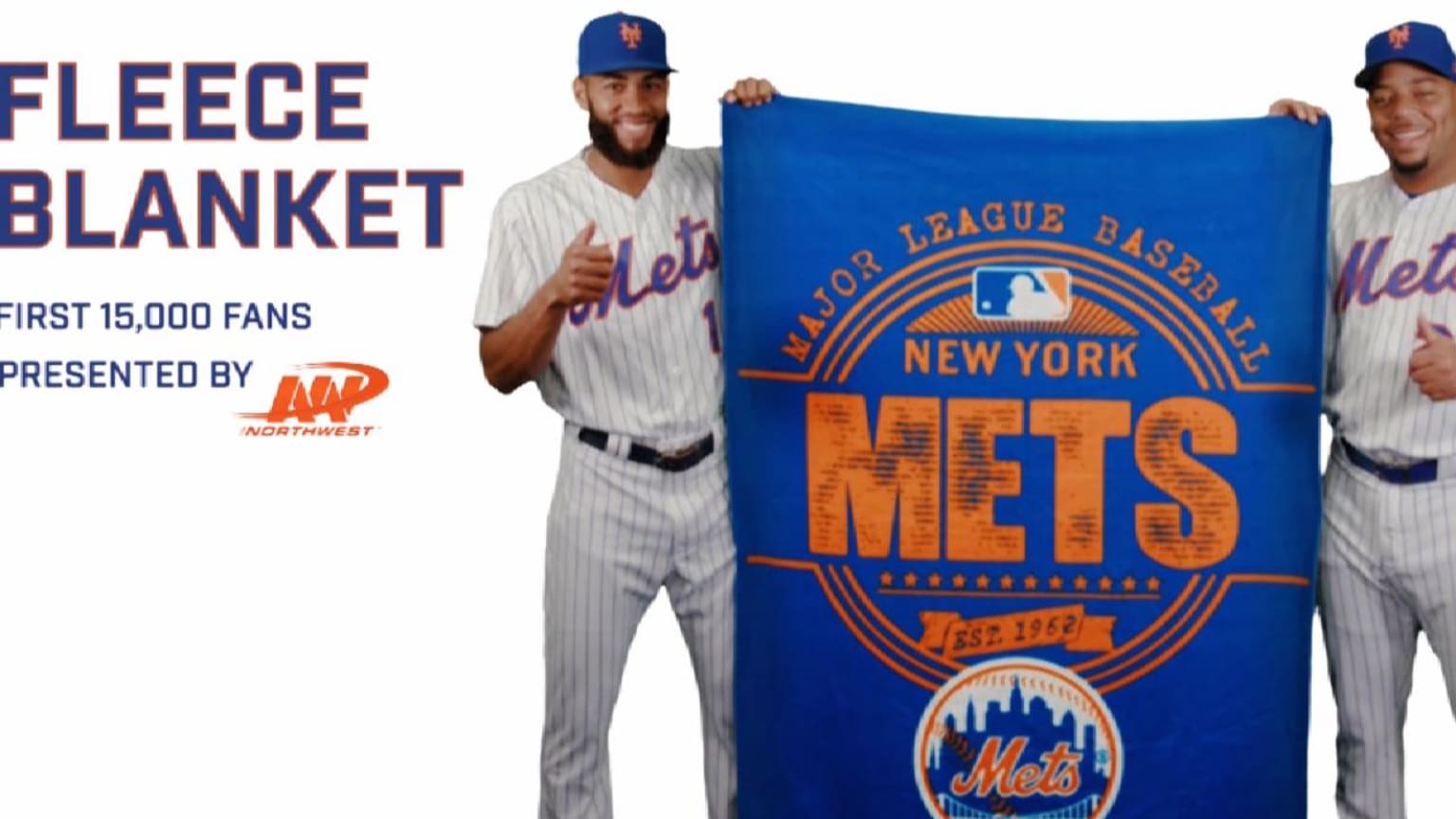 Mets Fleece Blanket giveaway, 08/18/2017