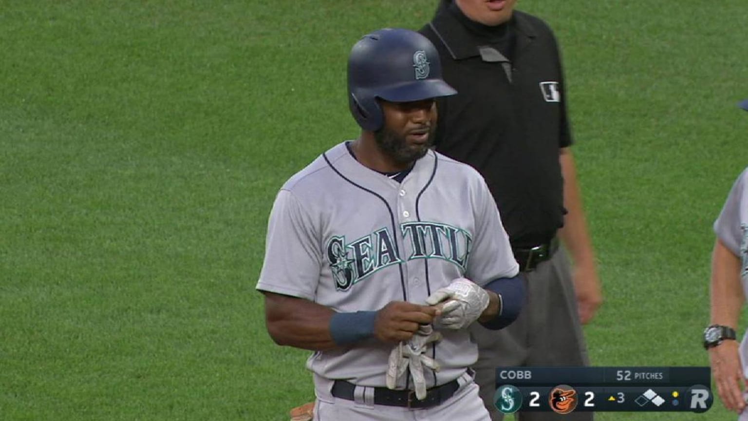COL@MIL: Segura gets hit by a pitch in helmet, face 