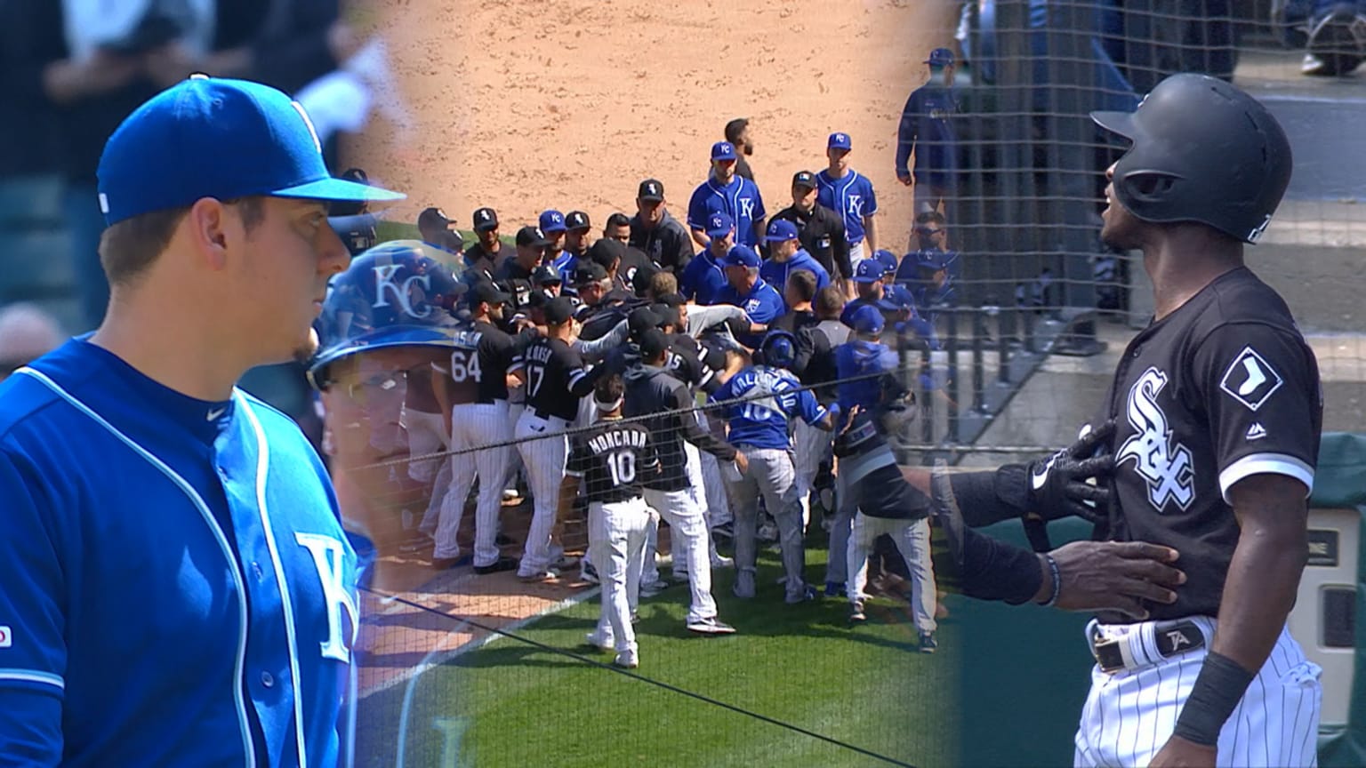 Benches clear after Anderson HBP 04/17/2019