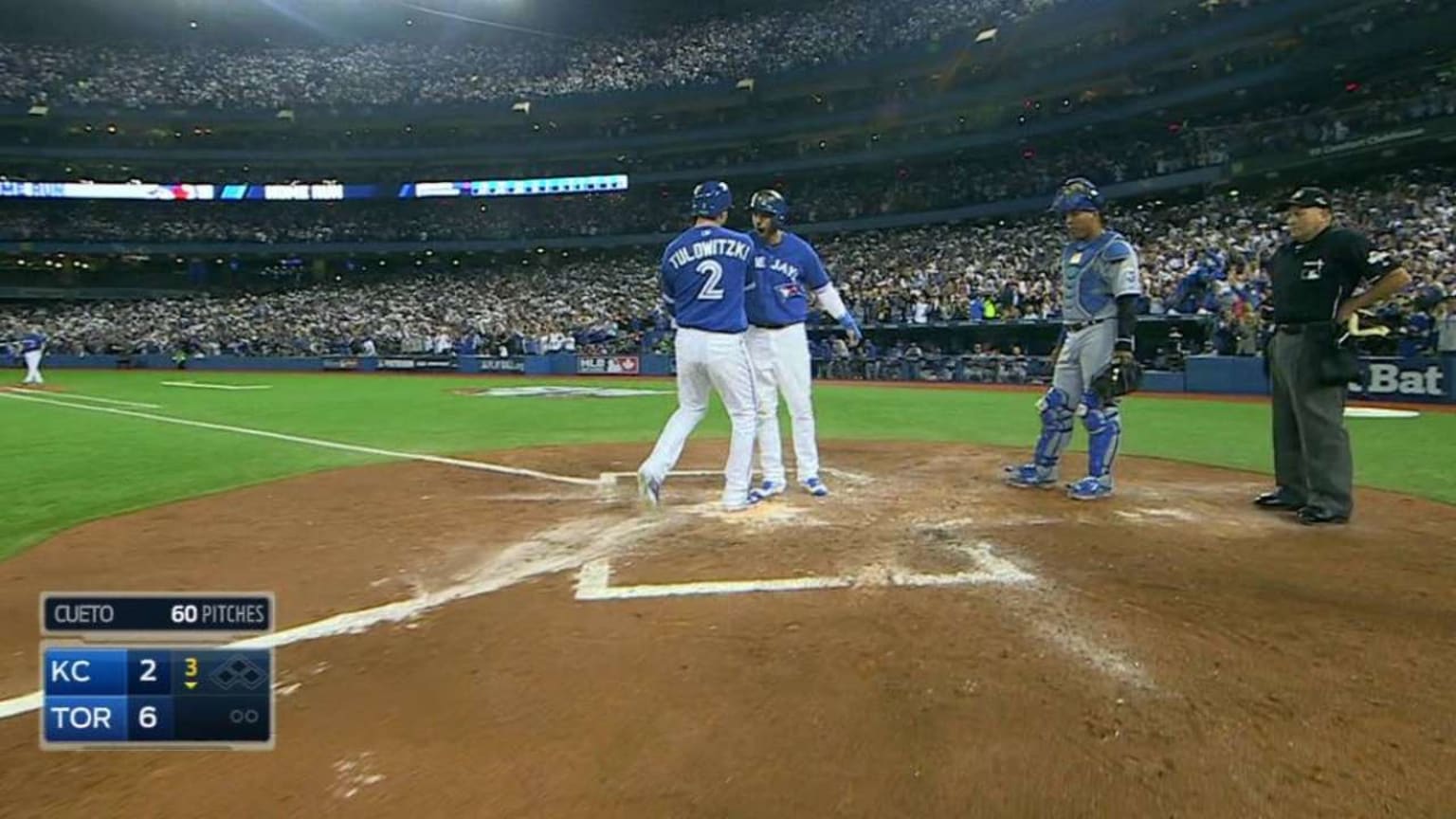 ALCS Gm3: Tulo crushes a three-run homer to center | 10/19/2015 ...