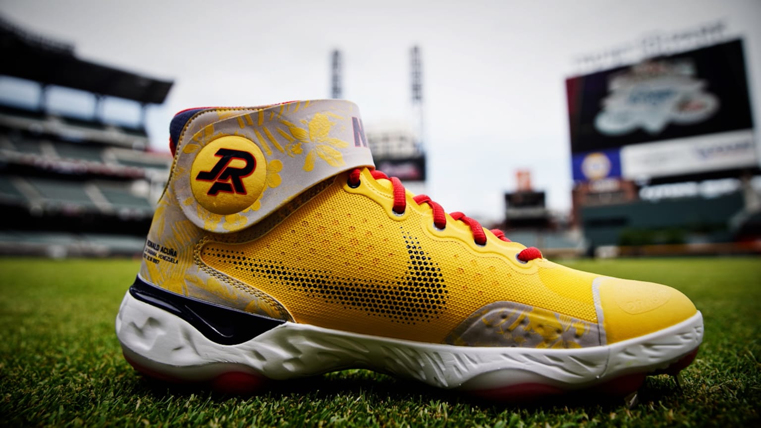 Acuna yellow cleats