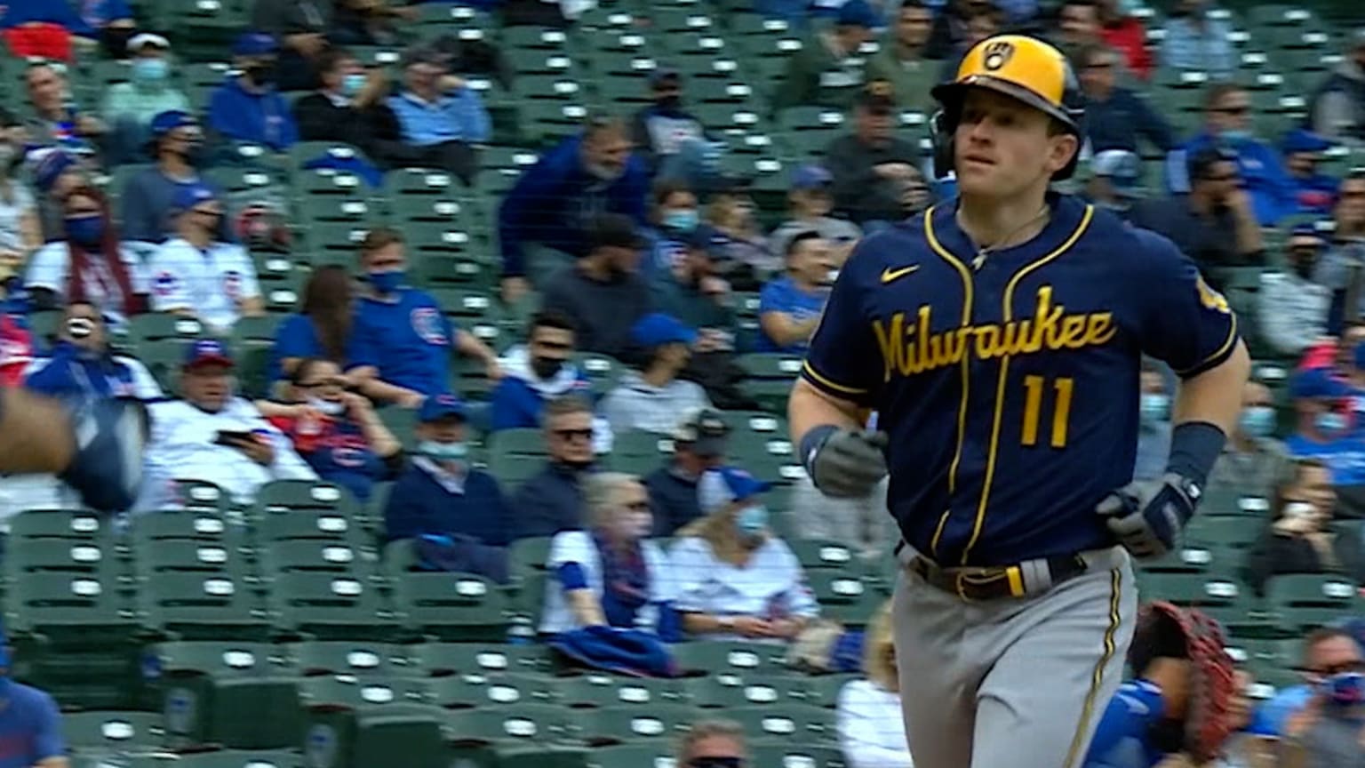 Cerveceros Day at Miller Park. Today, the Brewers are sporting