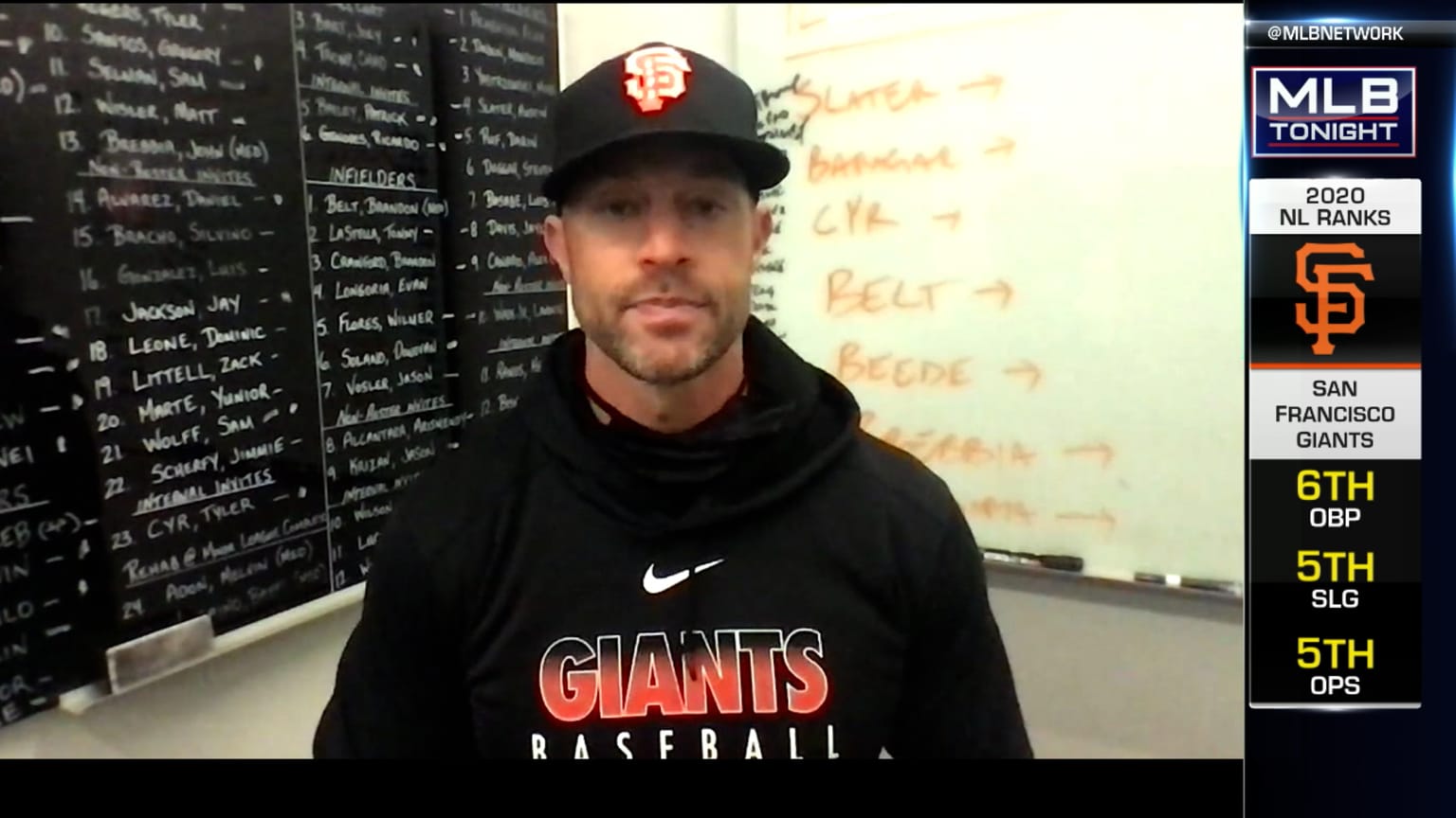 Gabe Kapler on coaching staff, Buster Posey