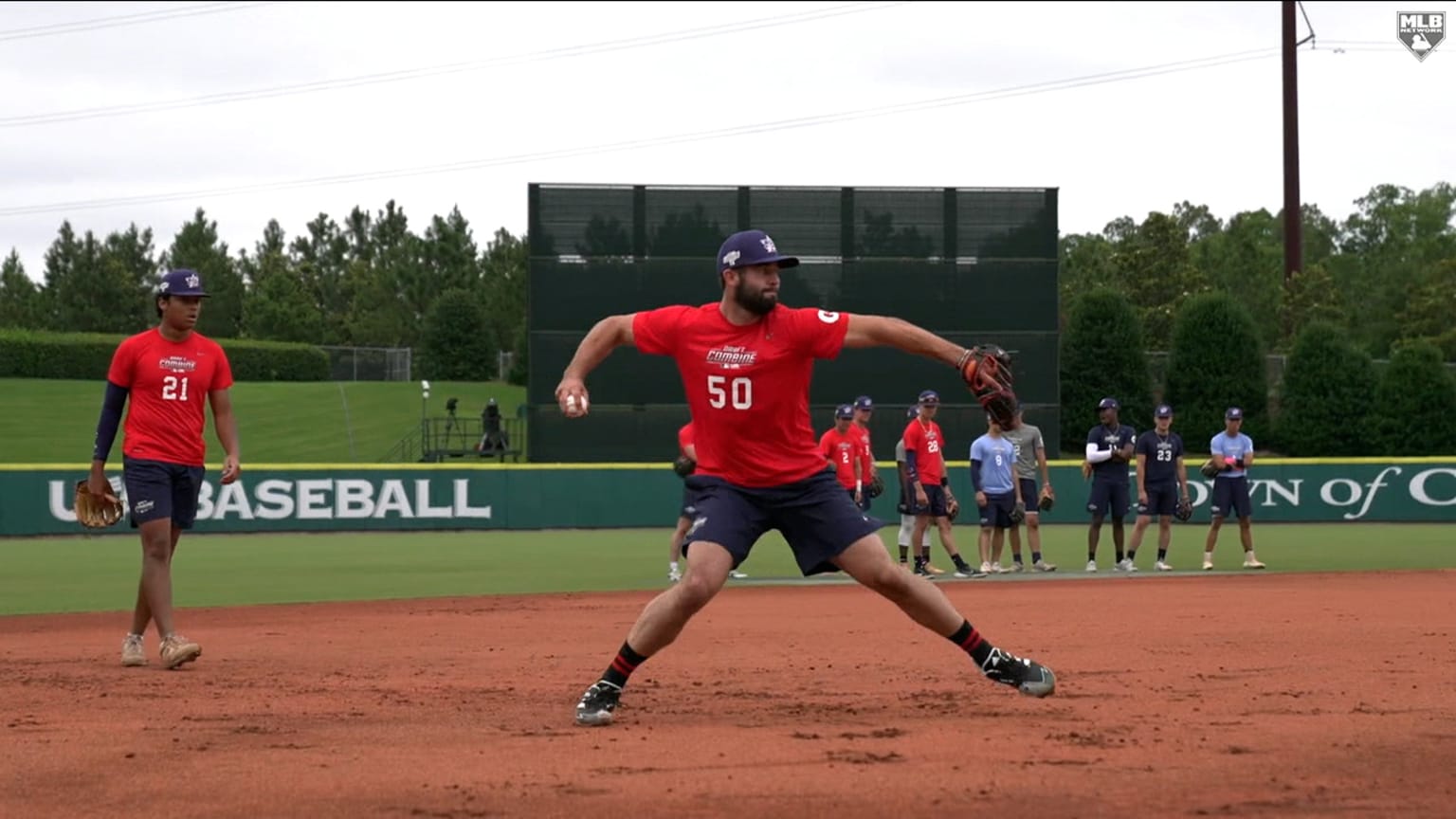 Top 3B prospects take drills at Draft Combine 06/25/2021
