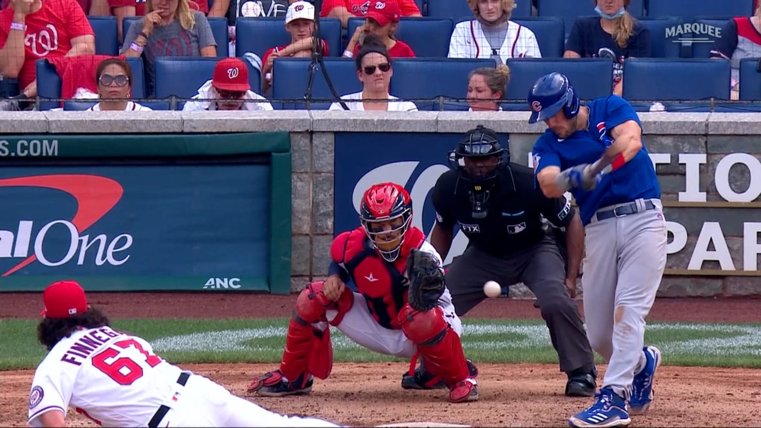 Wisdom reaches on interference 08/01/2021 Chicago Cubs