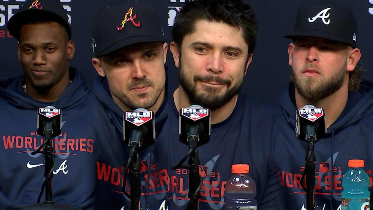 Braves react to Game 1 victory 10/26/2021 Atlanta Braves