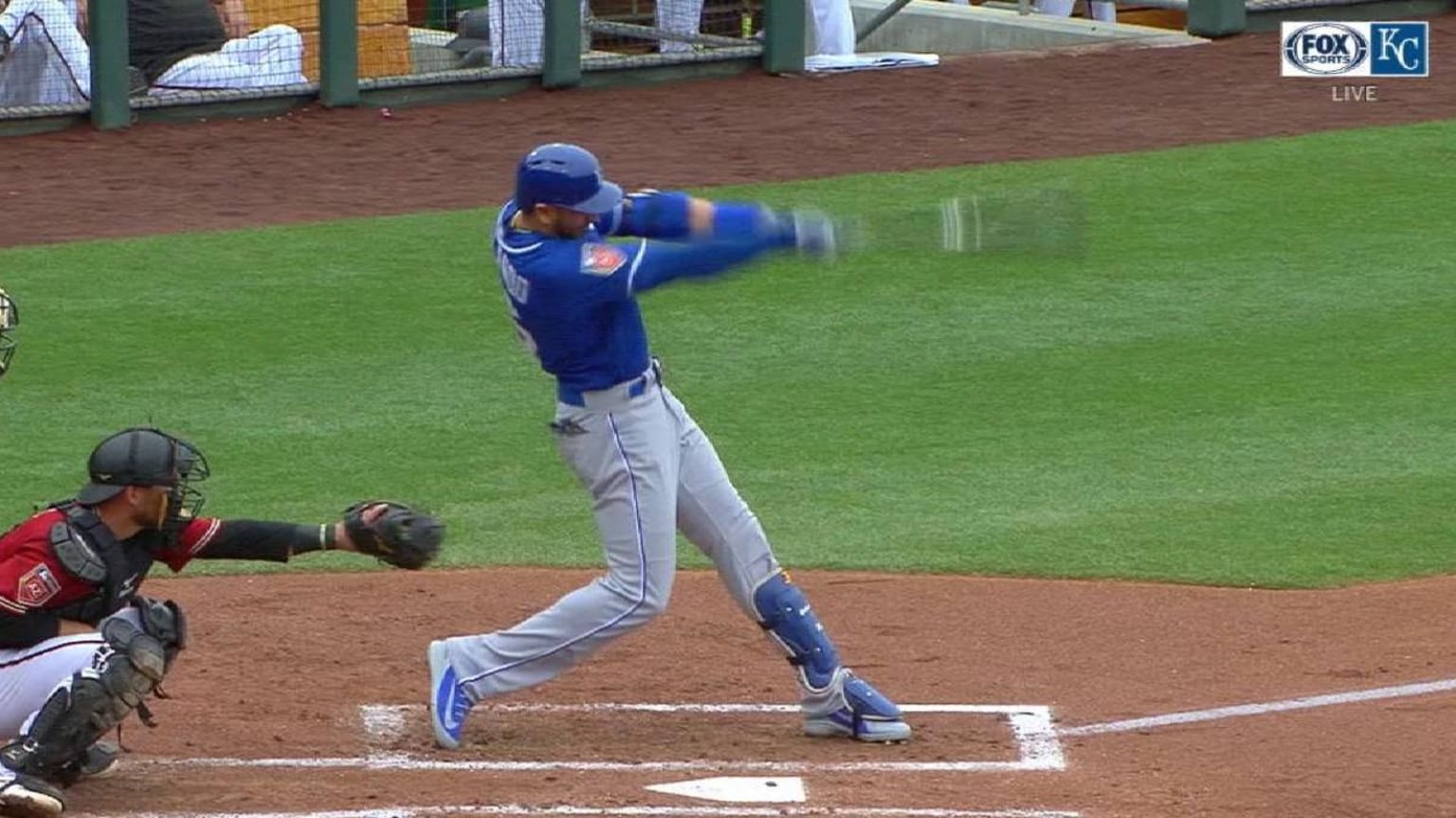 KC@ARI: Orlando plates Goins with an RBI double | 03/10/2018 | Kansas ...