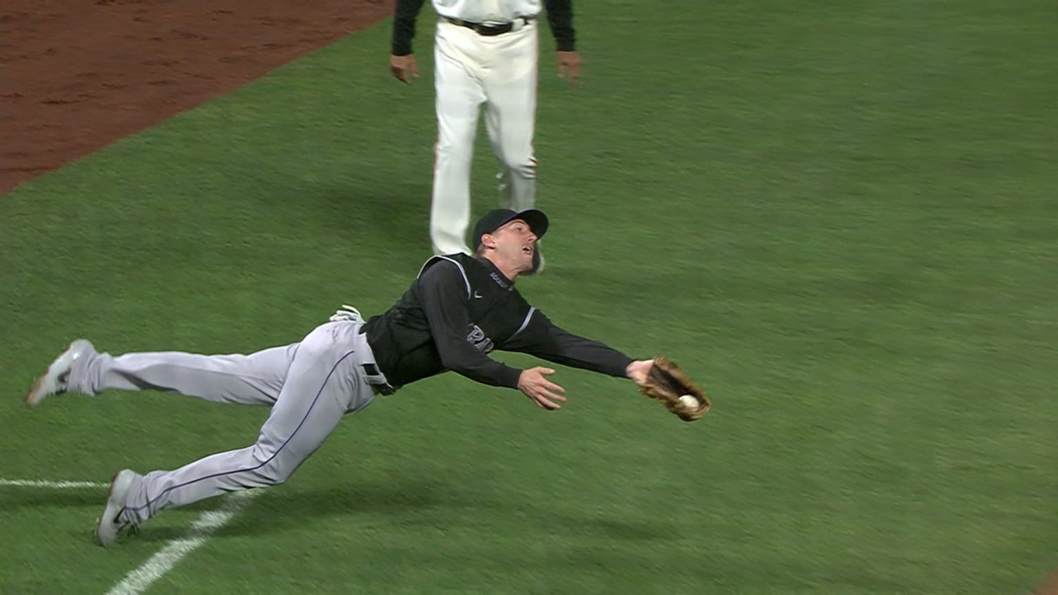 Ryan McMahon's diving catch 09/23/2020 Colorado Rockies