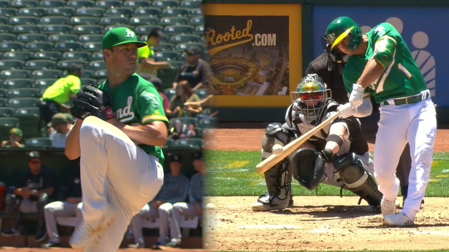 Bassitt, 7run 1st pace A's win 07/13/2019 Oakland Athletics
