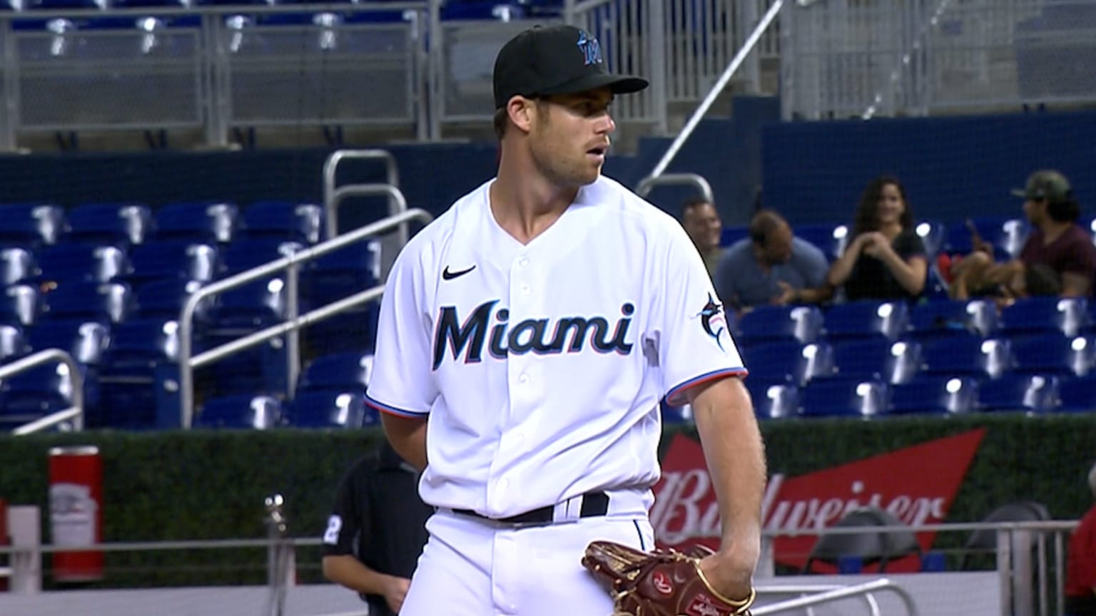 Who is Anthony Bender and how did Miami Marlins find him?