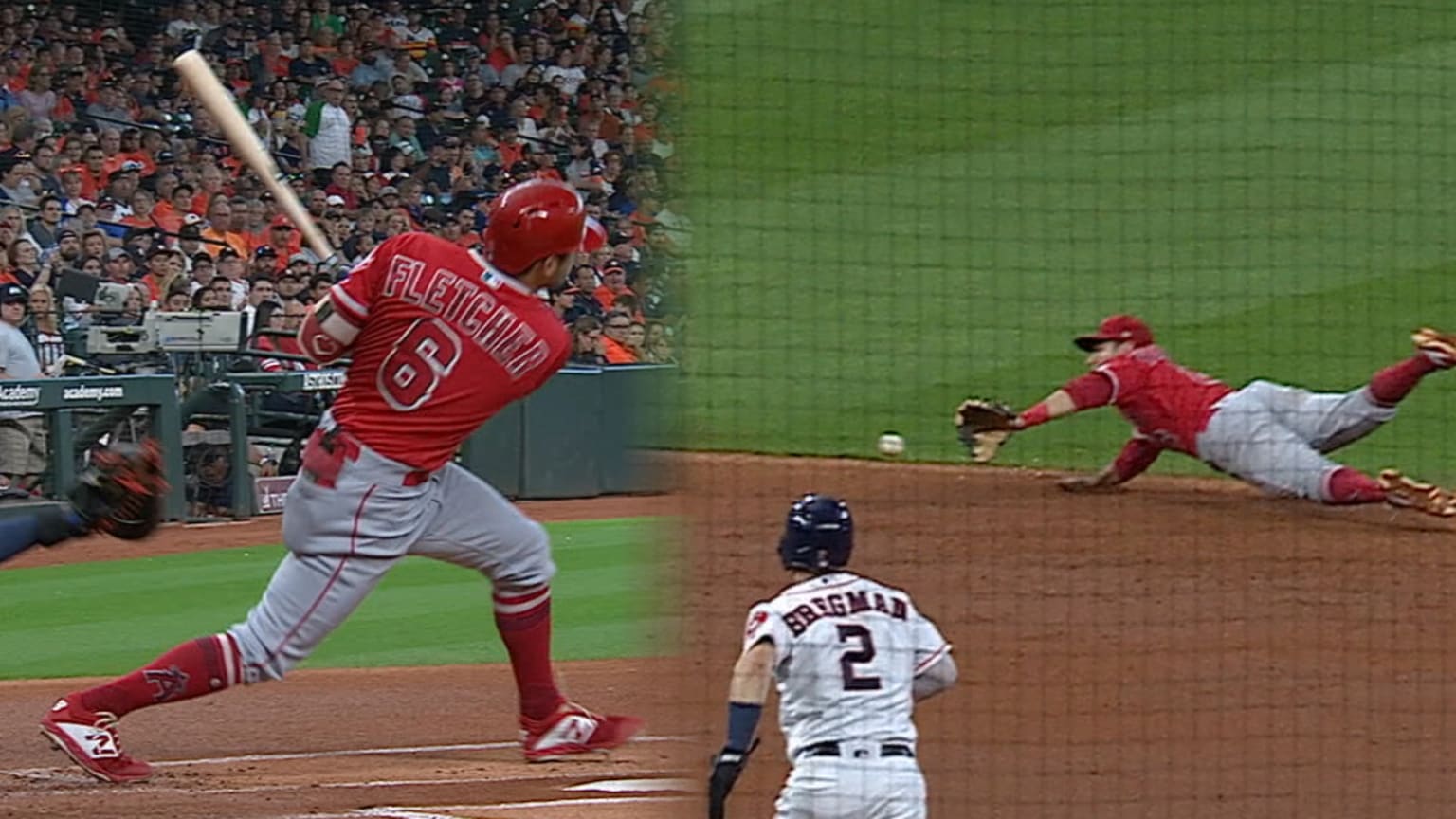 Fletcher's bat, glove lift Angels 09/21/2019 Los Angeles Angels