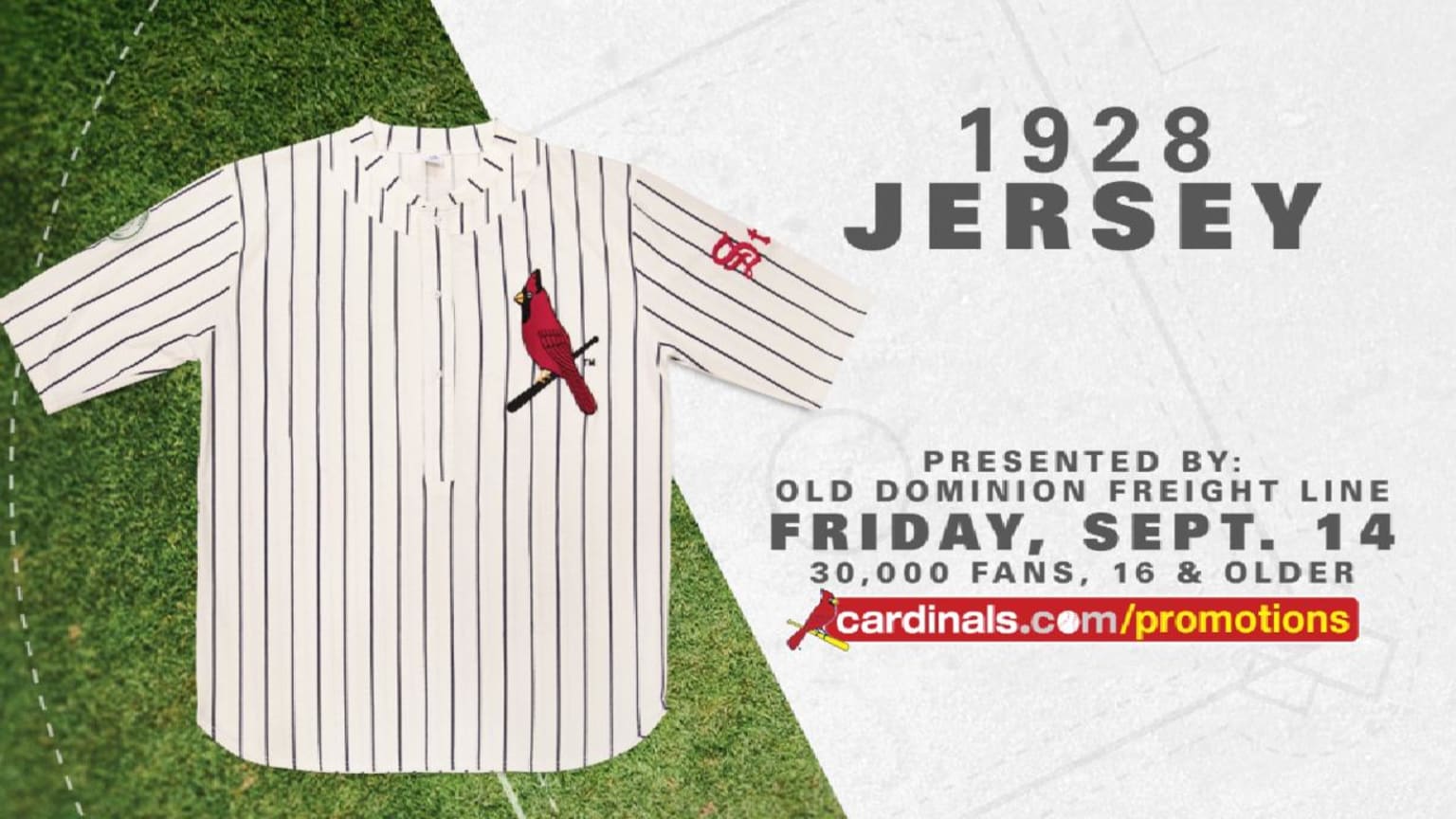 1928 Jersey giveaway on Sep. 14, 08/30/2018