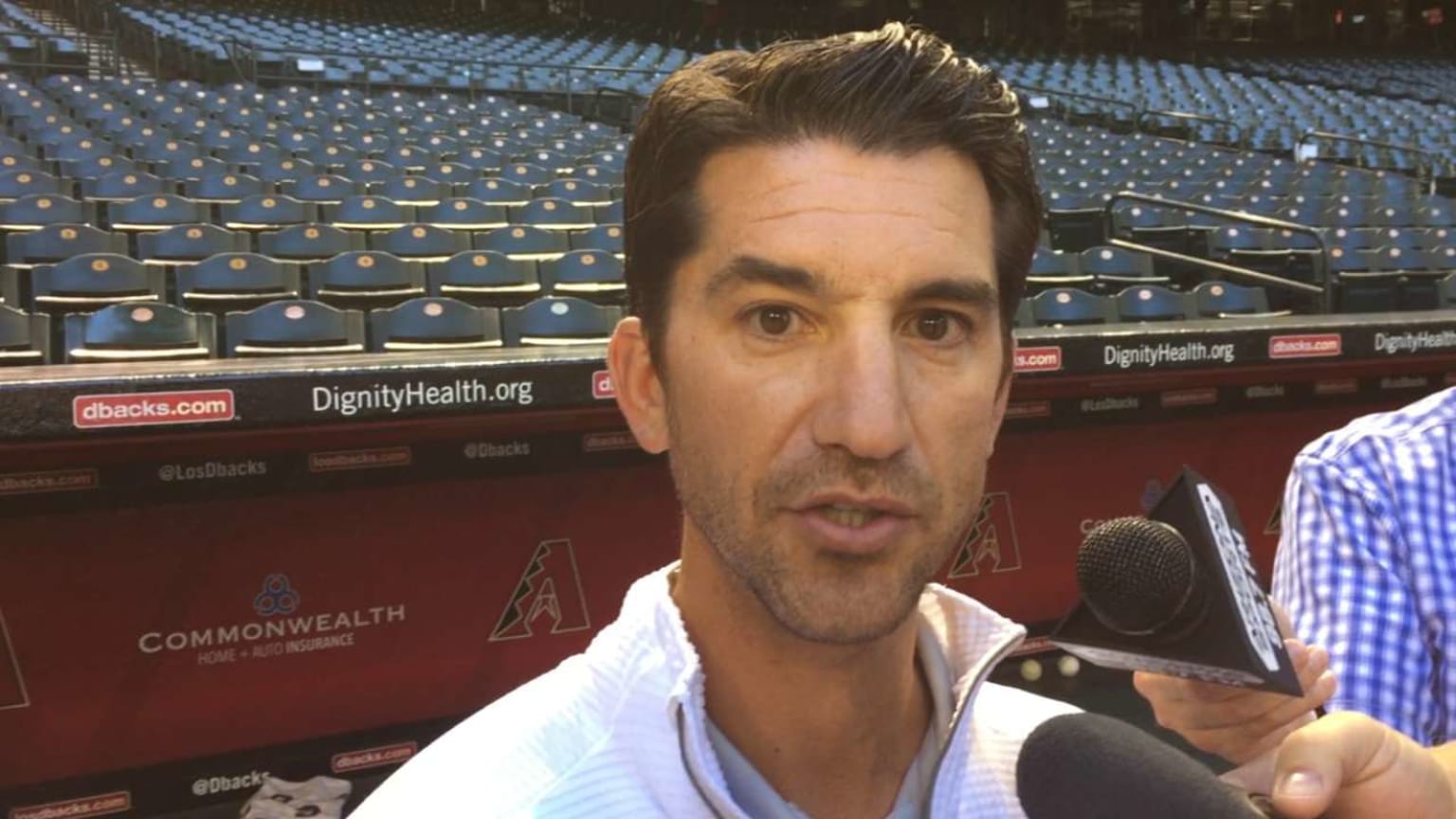 Hazen on humidor at Chase Field 04/07/2017 St. Louis Cardinals