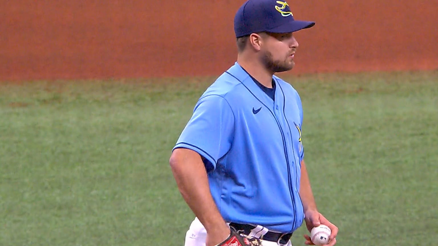 Tampa Bay Rays relief pitcher Jalen Beeks against the New York