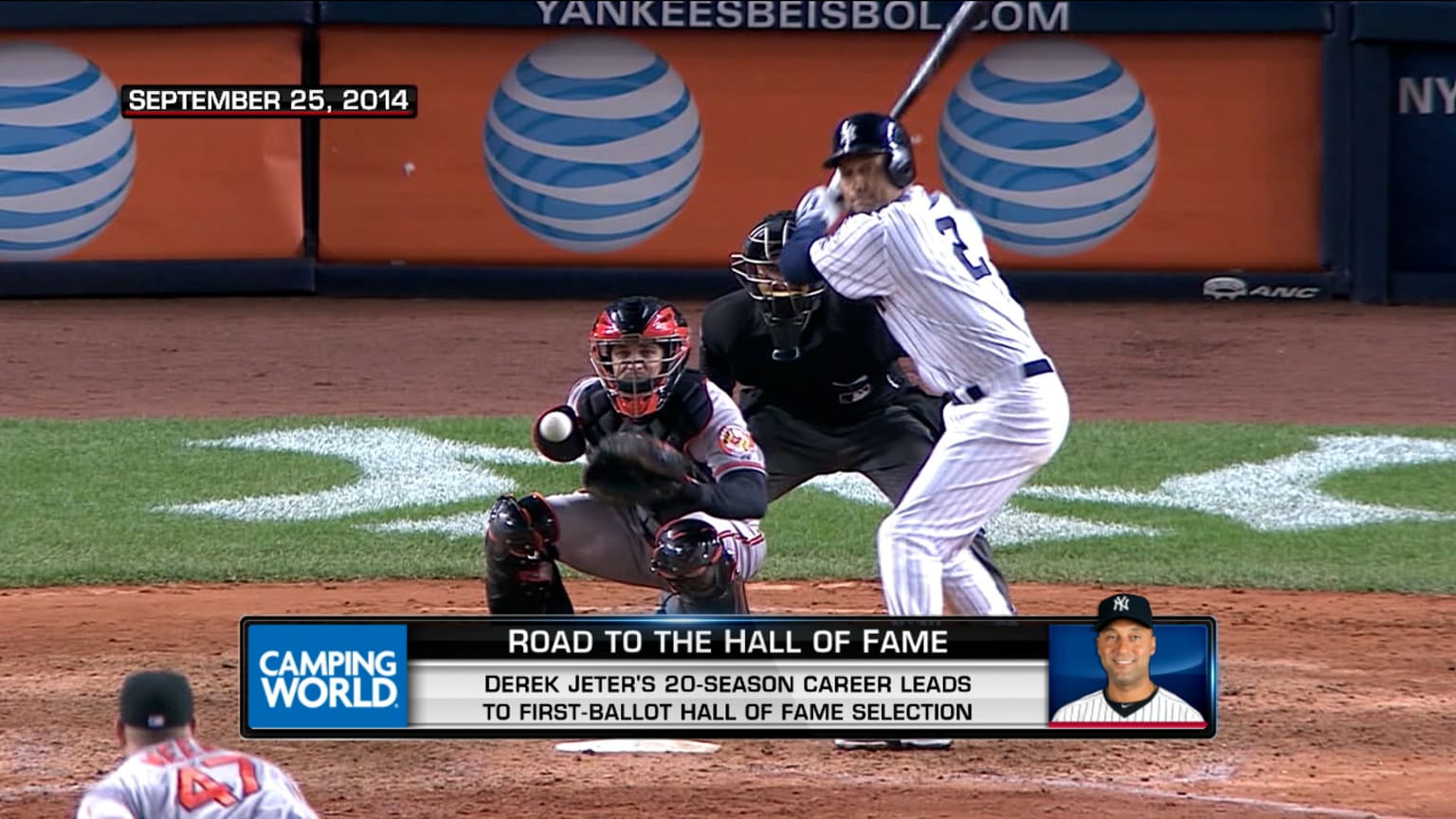 Lids Derek Jeter New York Yankees Autographed Baseball with ''HOF