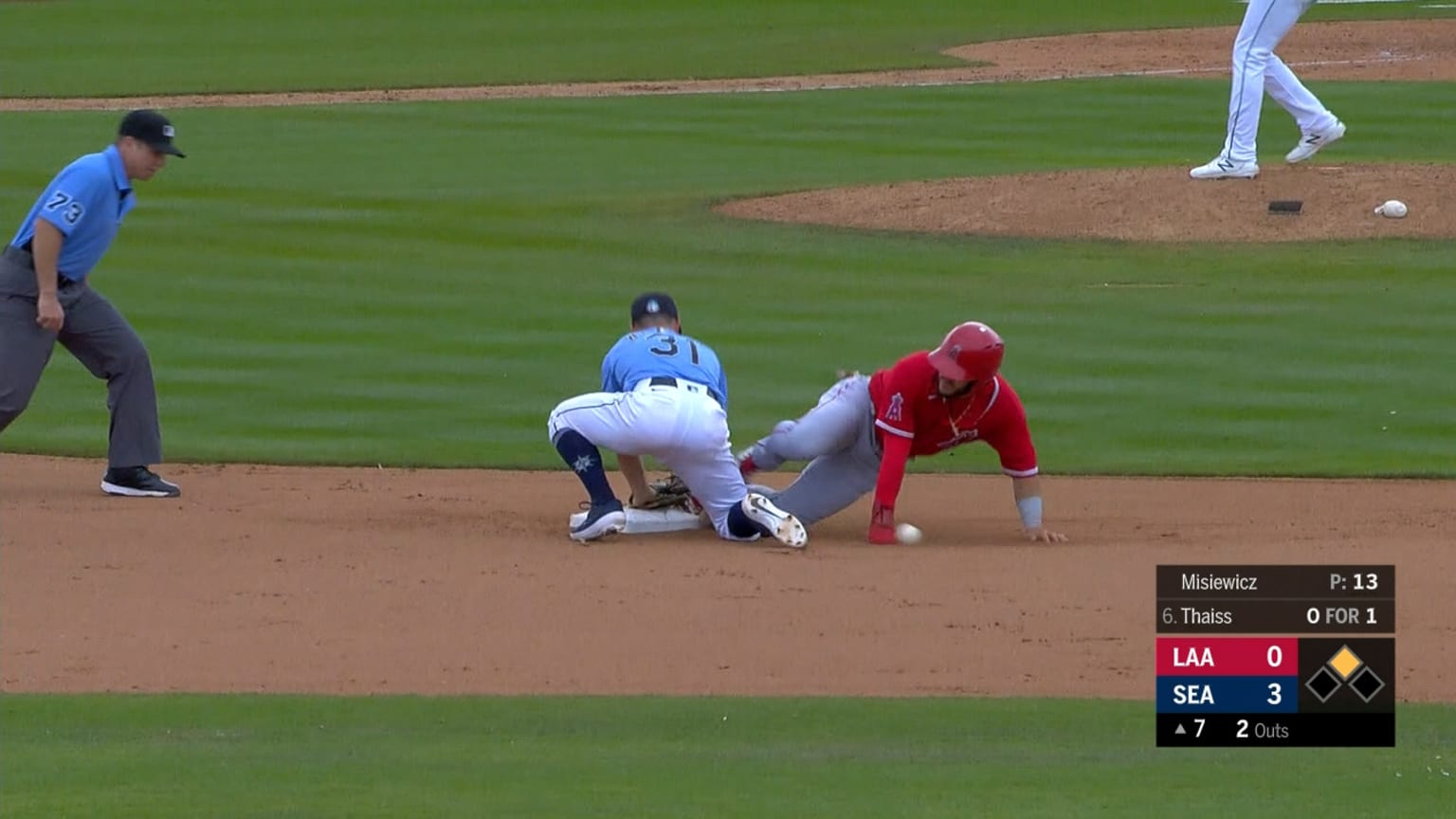 Orlando Martinez scores on a pickoff error in the 7th | 03/10/2020 ...