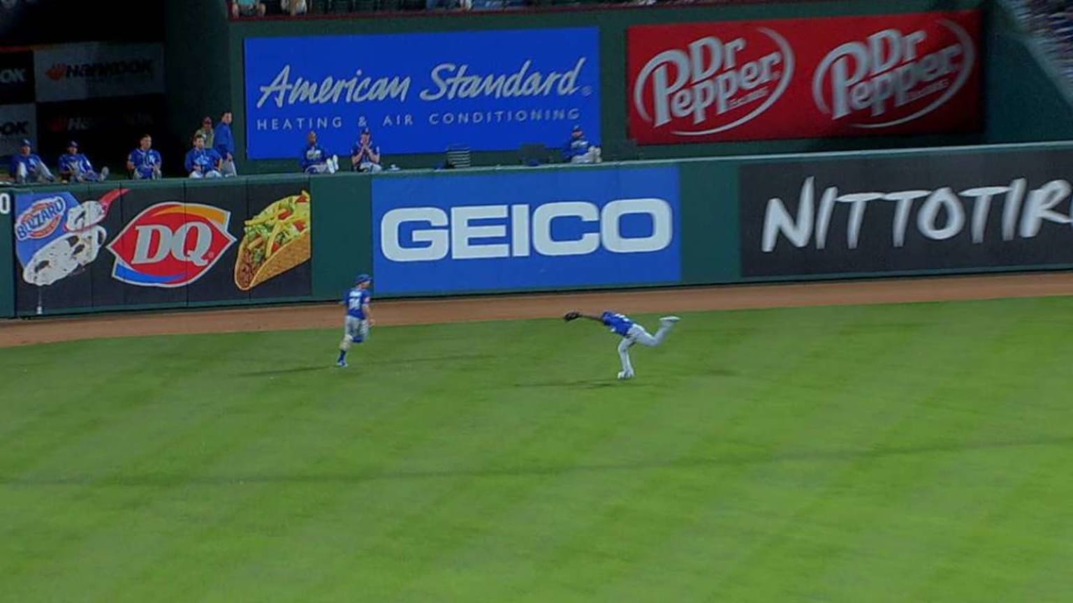 KC@TEX: Gore makes a spectacular running catch | 03/31/2017 | Kansas ...
