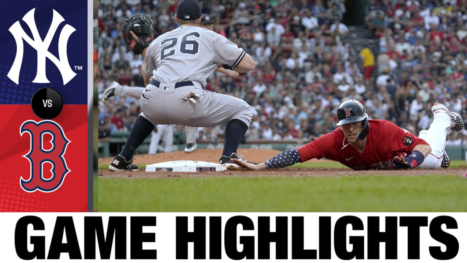 Boston Red Sox vs New York Yankees Highlights