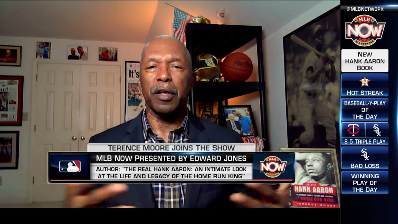 Terence Moore joins MLB Now to discuss Hank Aaron | 07/05/2022 | New ...