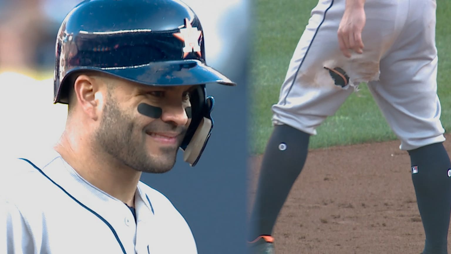 Altuve rips pants on steal, 10/15/2019