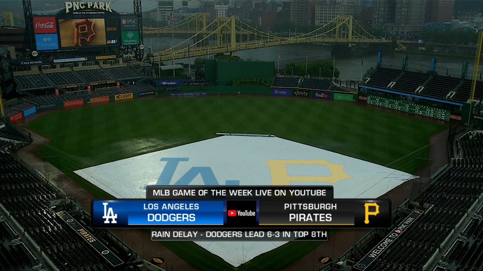 Game called in 8th due to rain 06/10/2021 MLB