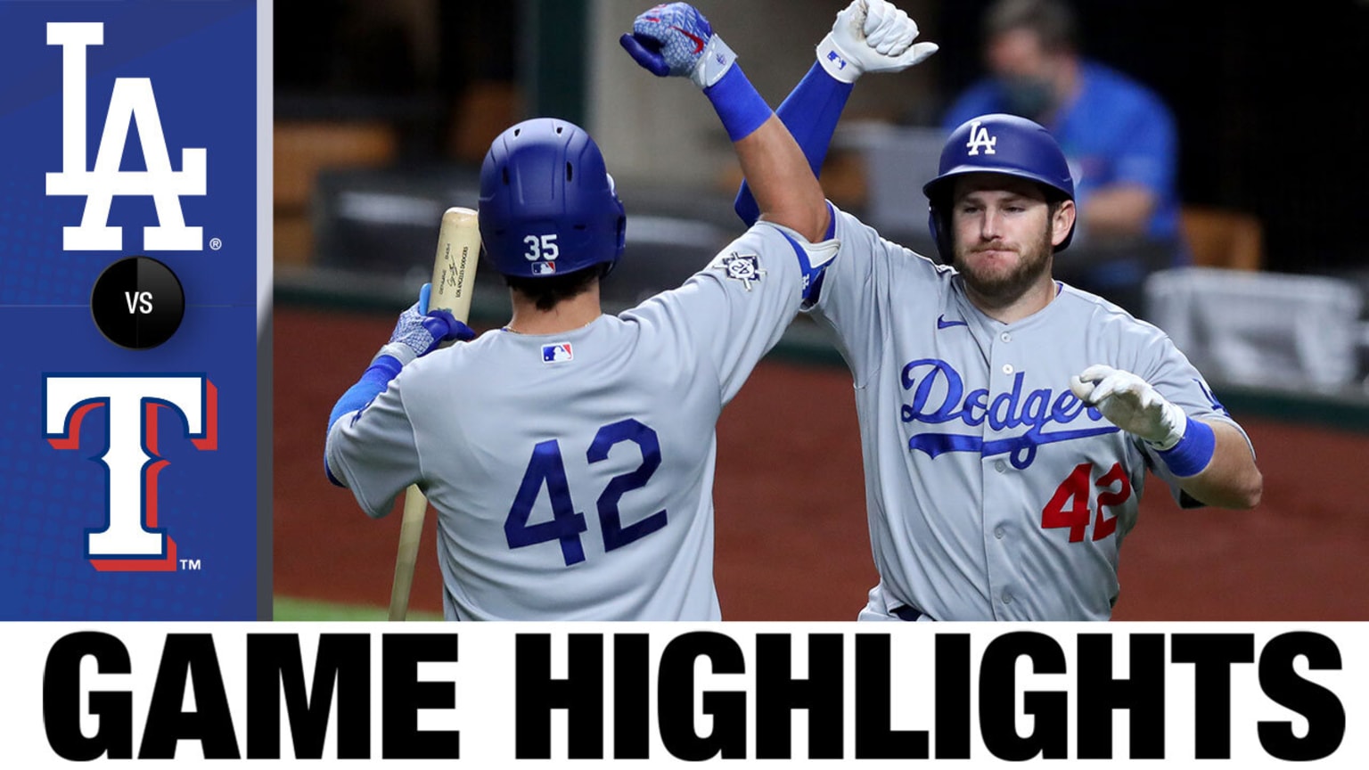 Dodgers vs. Rangers Recap 8/29 08/30/2020 Los Angeles Dodgers