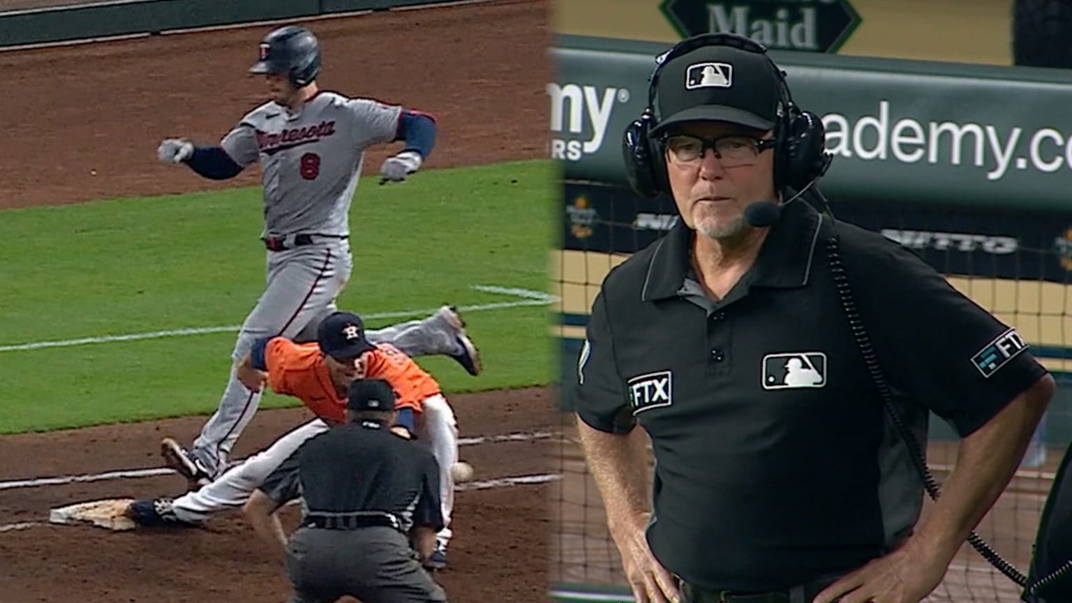 Garver Is Safe Call Stands 08 06 2021 Minnesota Twins
