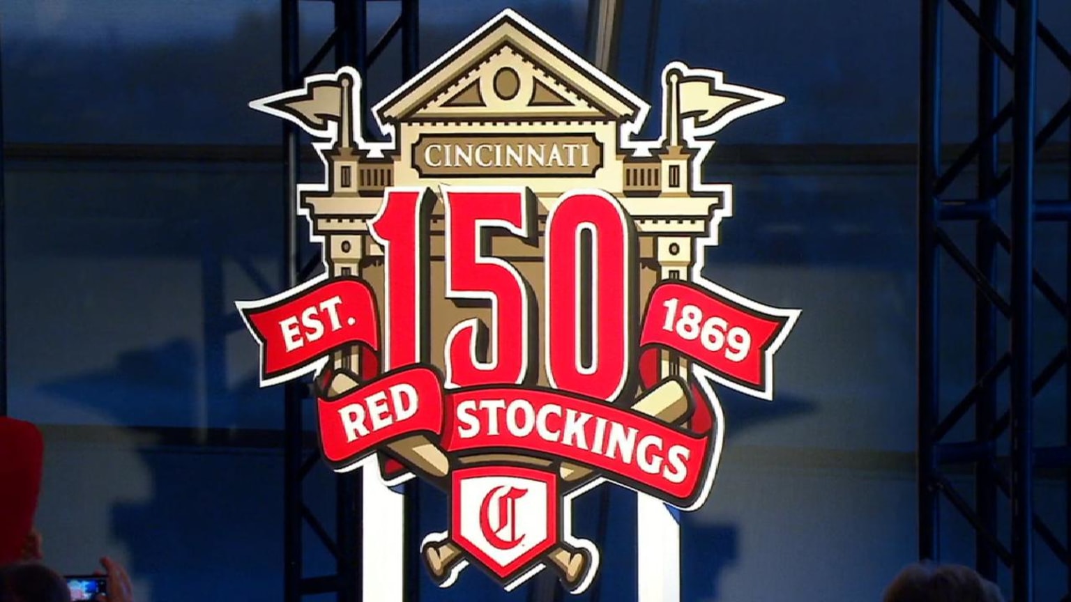 Reds 150th anniversary logo, image size:1536x864