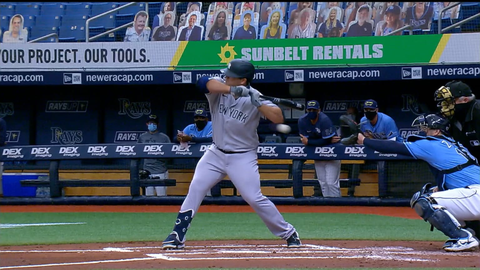 Mike Ford's RBI hitbypitch 08/09/2020 New York Yankees