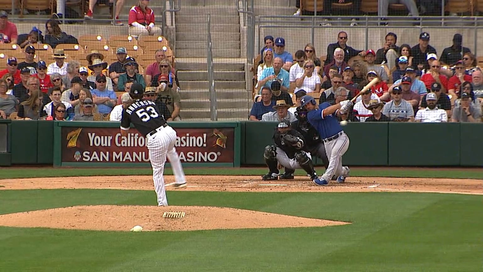 Jeff Mathis drives in two runs with a single | 03/10/2020 | Texas Rangers