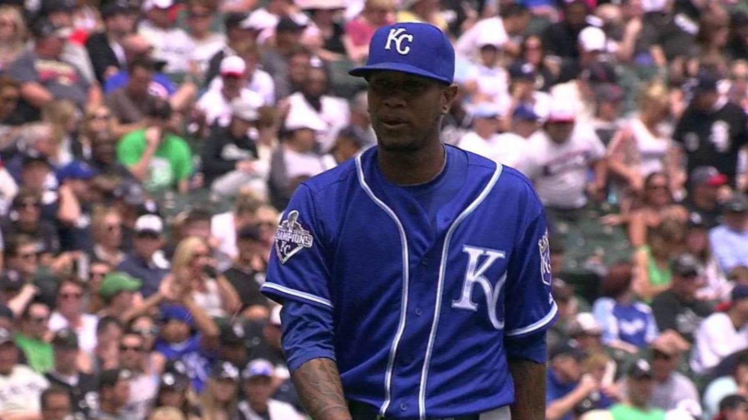 Royals pitcher Yordano Ventura may have been robbed as he lay