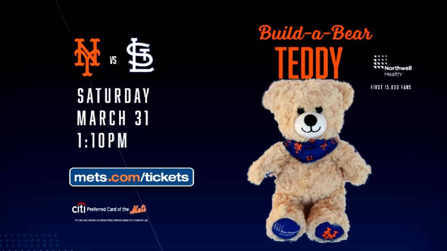 Mets teddy bear new arrivals