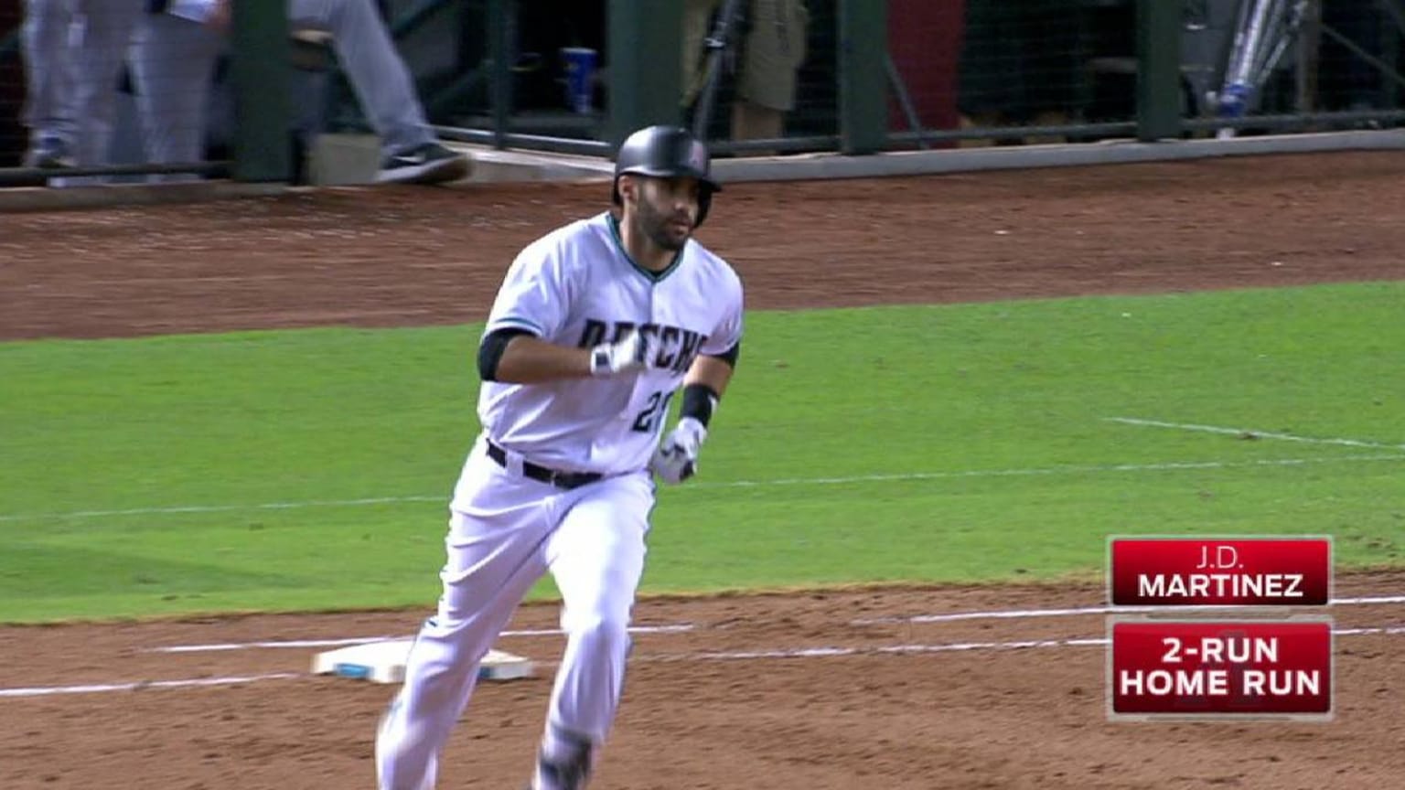 J.D. Martinez crushes a three-run bomb for first hit as a D-back