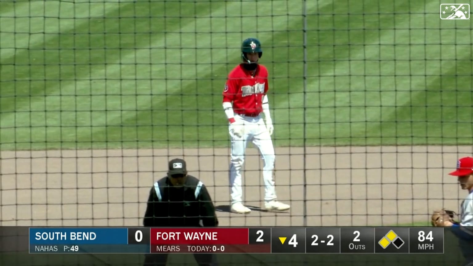 TinCaps' Hassell shows off tools 04/16/2022 San Diego Padres