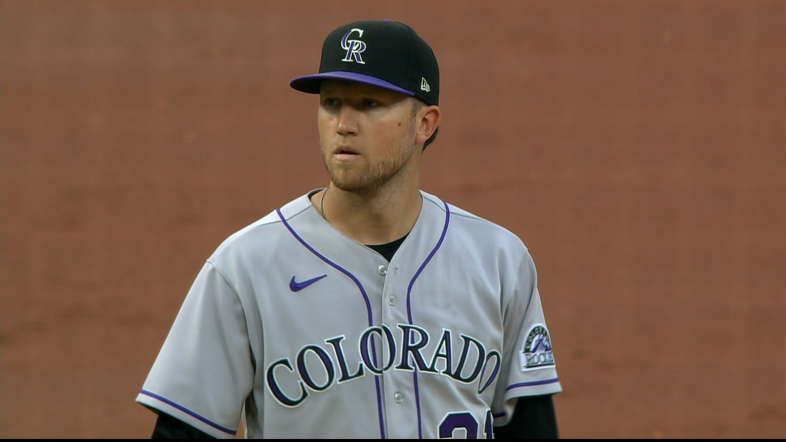 2022 KYLE FREELAND GAME USED COLORADO ROCKIES CITY CONNECT JERSEY HAT! MLB  HOLO