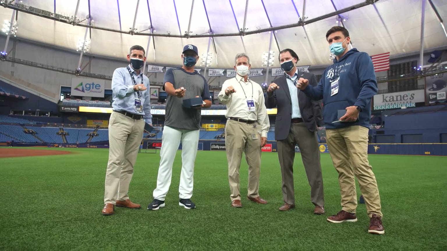 Rays get AL Championship rings at private ceremony | 04/12/2021 | Tampa ...