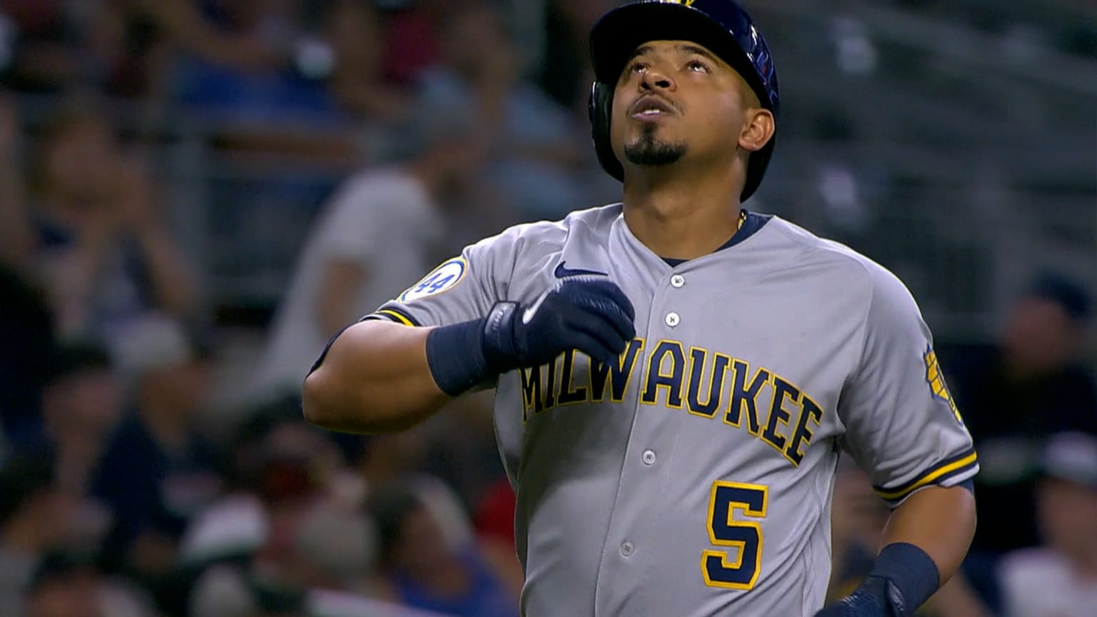 Eduardo Escobar's 1st Brewers HR 07/30/2021 Milwaukee Brewers