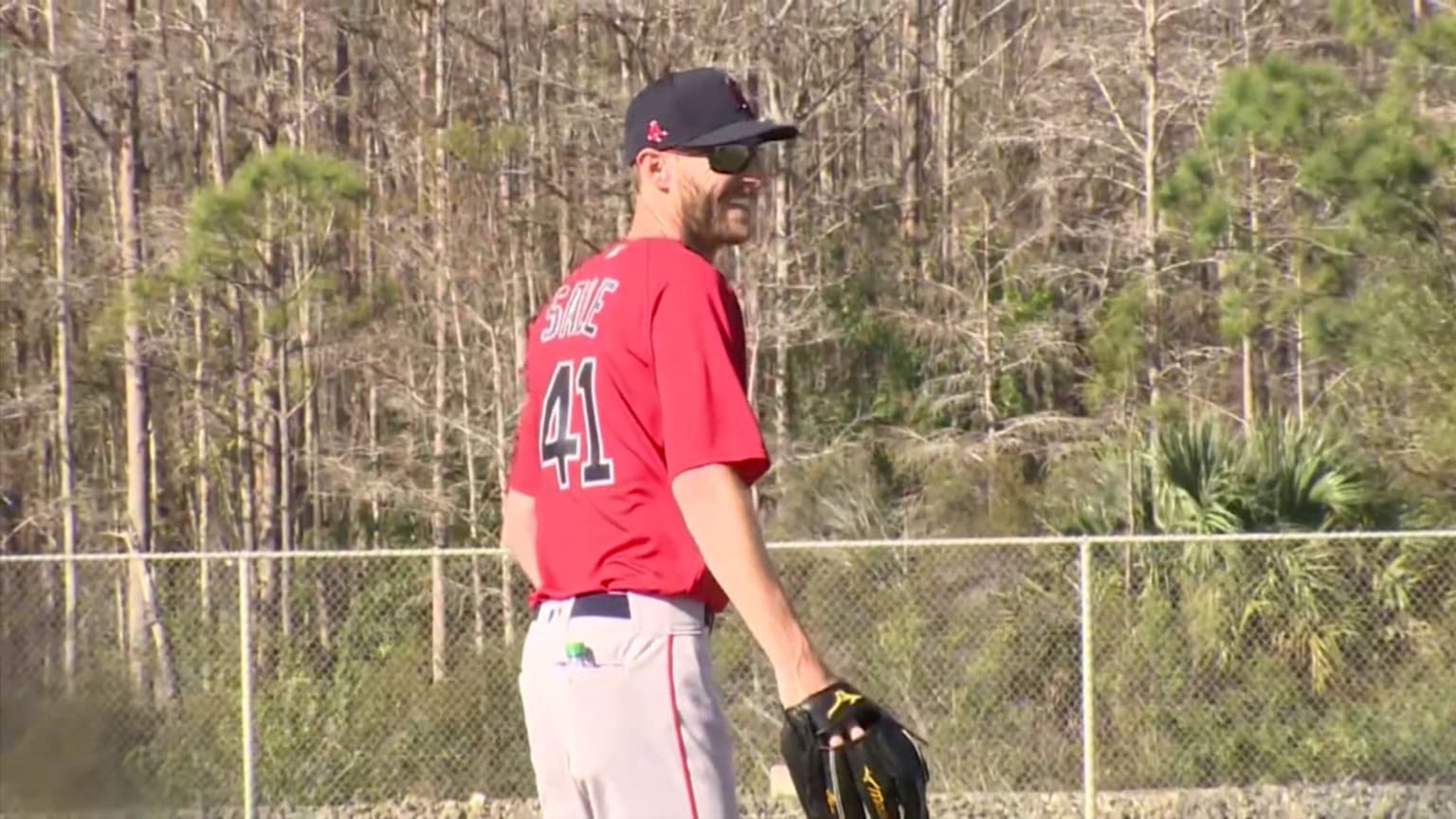Chris Sale throws off mound 05/05/2021 Boston Red Sox