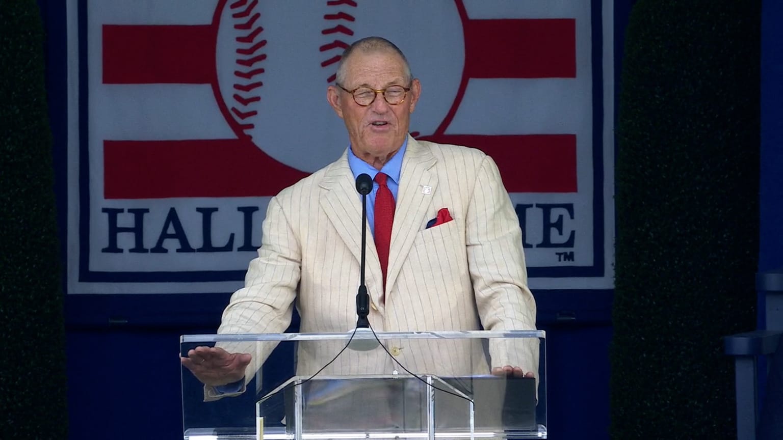 Taking some Hall of Fame advice, Jim Kaat keeps remarks short at