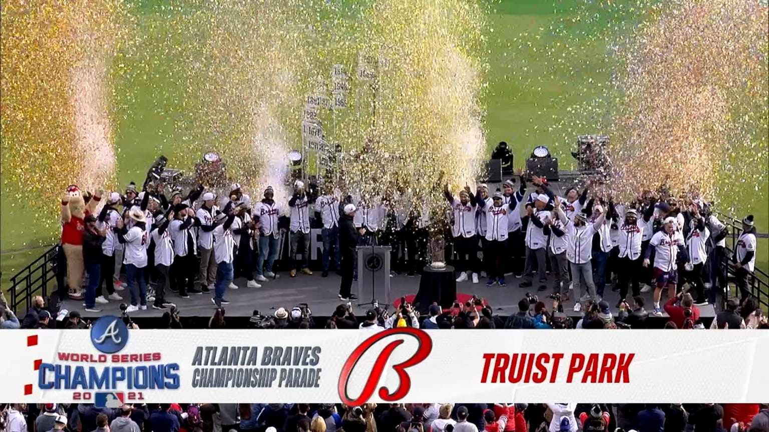 Download Atlanta Braves Fans Celebrate Recent World Series Win