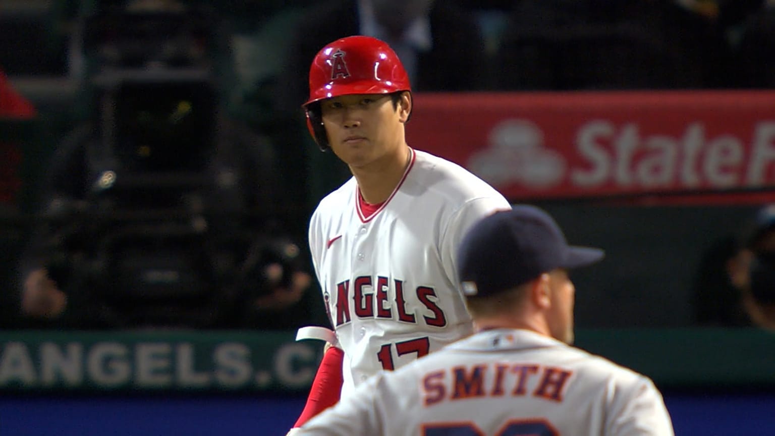 Shohei Ohtani Gets Hit By Pitch 04 05 2021 Los Angeles Angels
