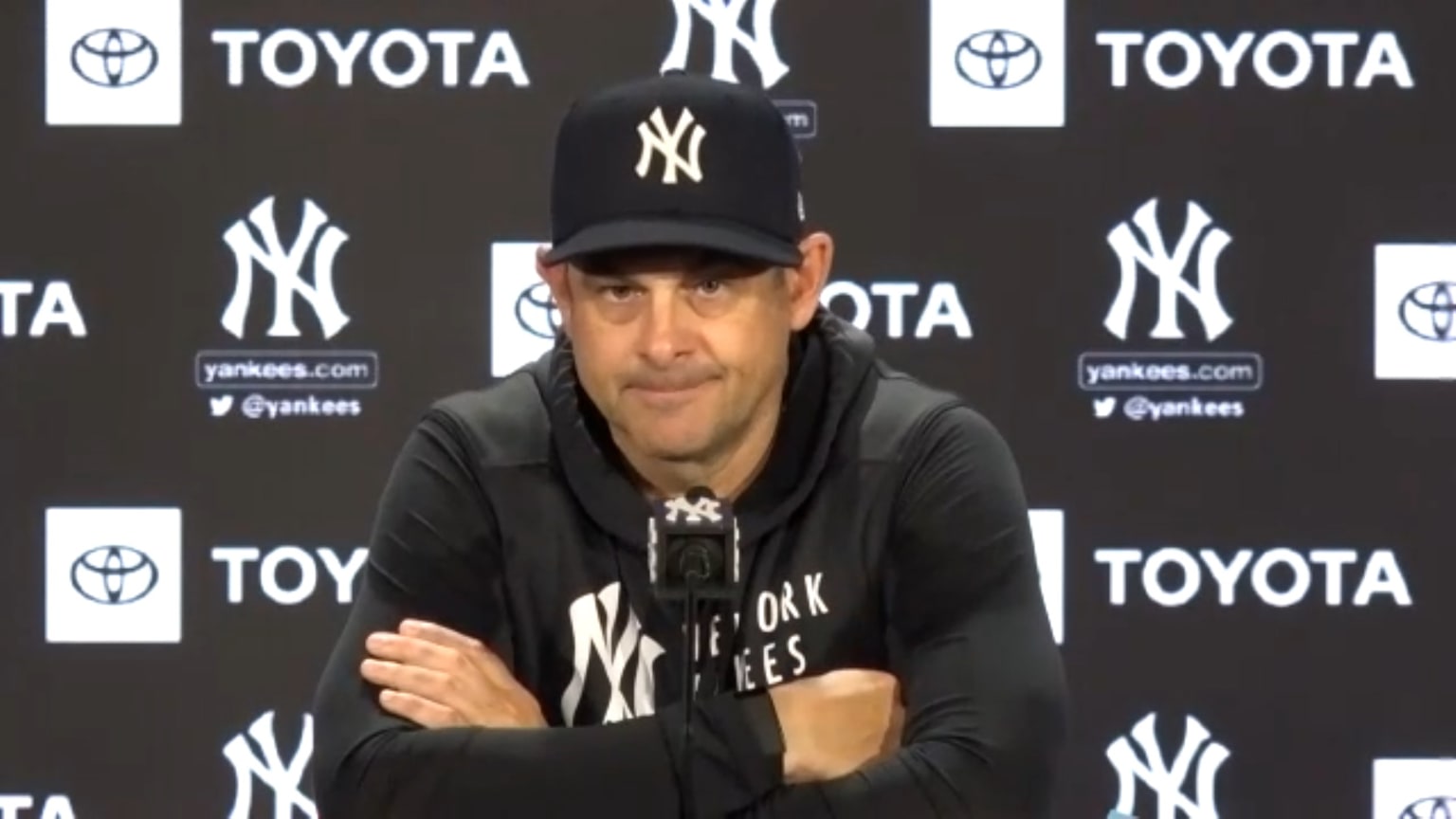 Aaron Boone on the 11-1 loss