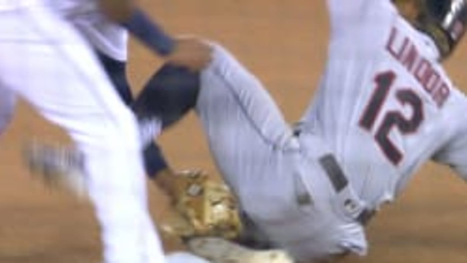 CLE@DET: Lindor safe at second on overturned call | 08/28/2019 ...